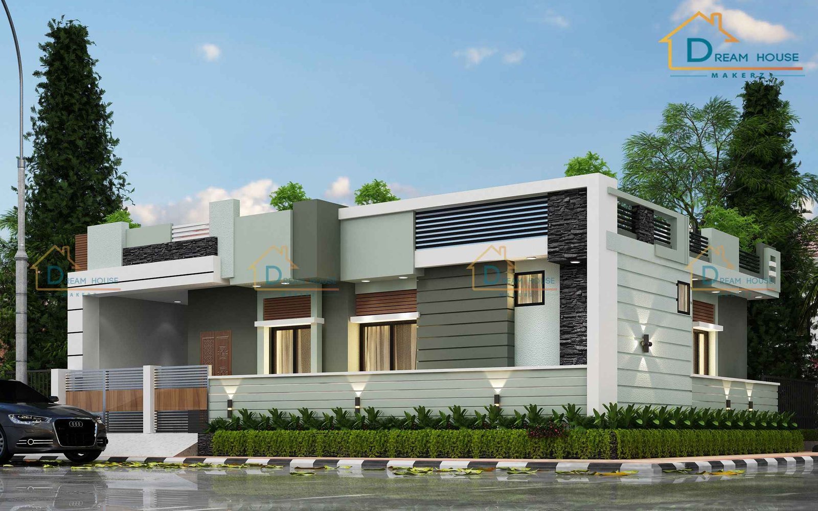 Simplex 2-BHK Modern House Design